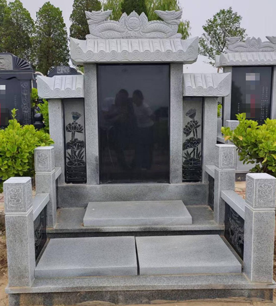 一拖二传统多穴立碑