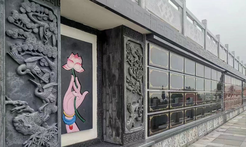 始祖山塔陵园壁葬图