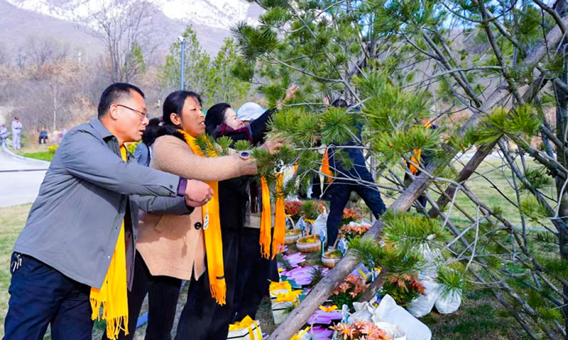 莲花山人文纪念公园生态葬活动现场三