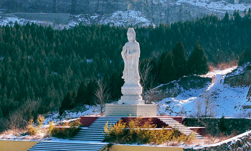 魏巍龙居山观世音菩萨像