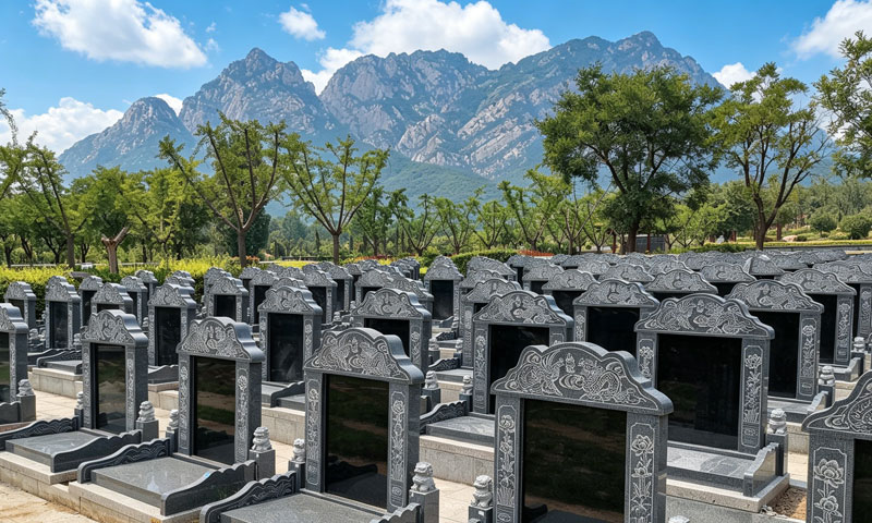 莲花山人文纪念公园莲花苑墓区环境实拍