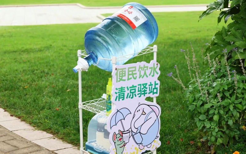 河南福寿园的便民饮水驿站